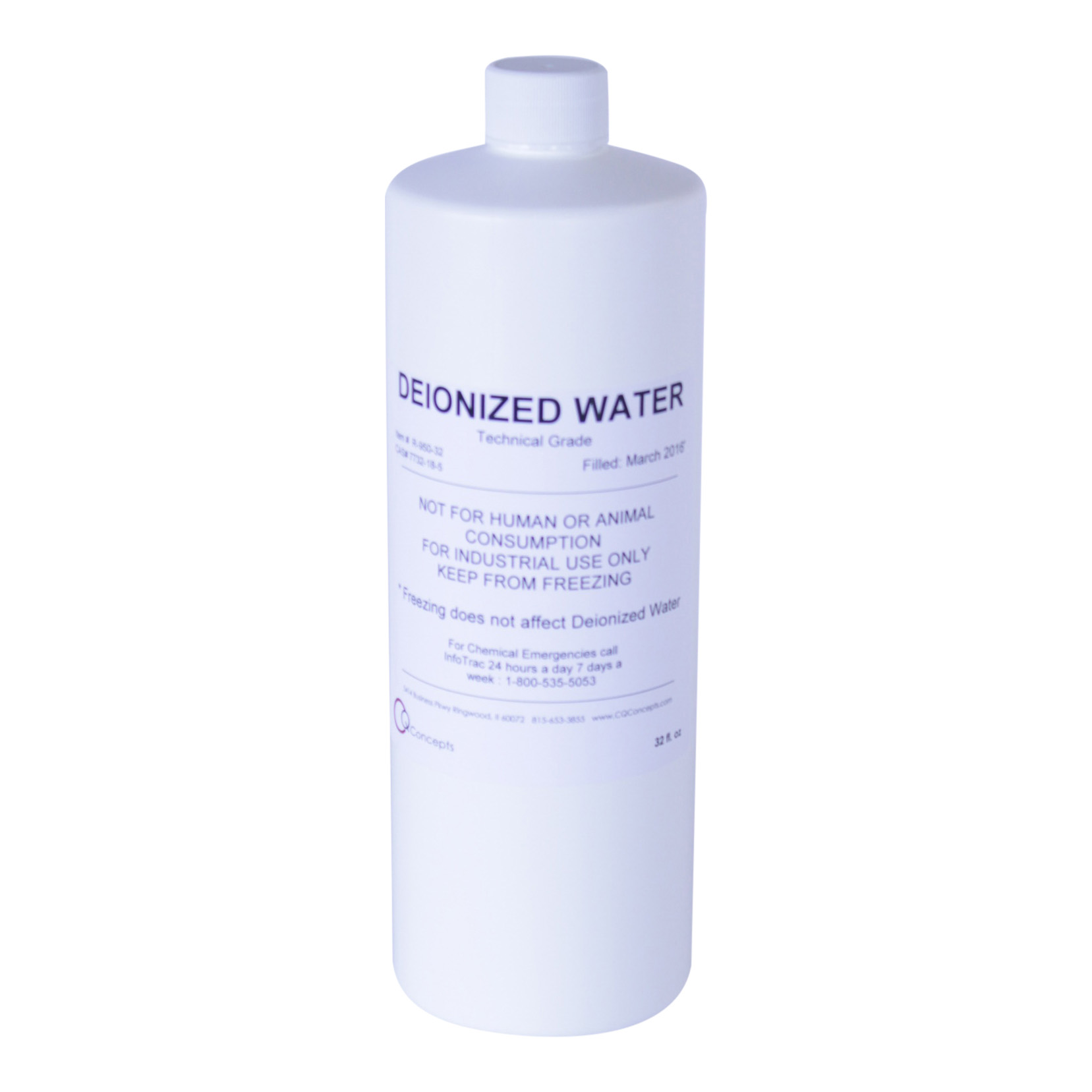 Deionized Water- 32 oz